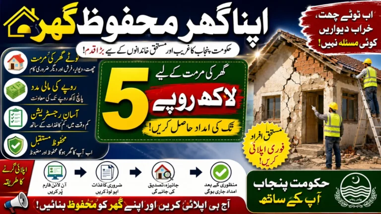 Get Rs 5 Lakh for Home Repair Under Apna Ghar Mehfooz Ghar 2026