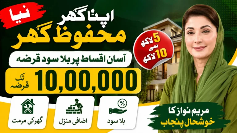 Apna Ghar mahfooz Ghar Program Easy Installment Program 10Lakh Loan Without Interest